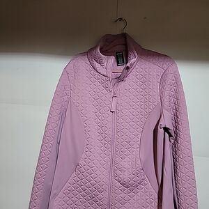 Avia Women's Quilted Bomber Jacket in Lavender